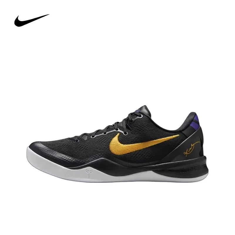 Nike Kobe 8 round toe lace up anti slip lightweight low cut practical basketball shoes for men