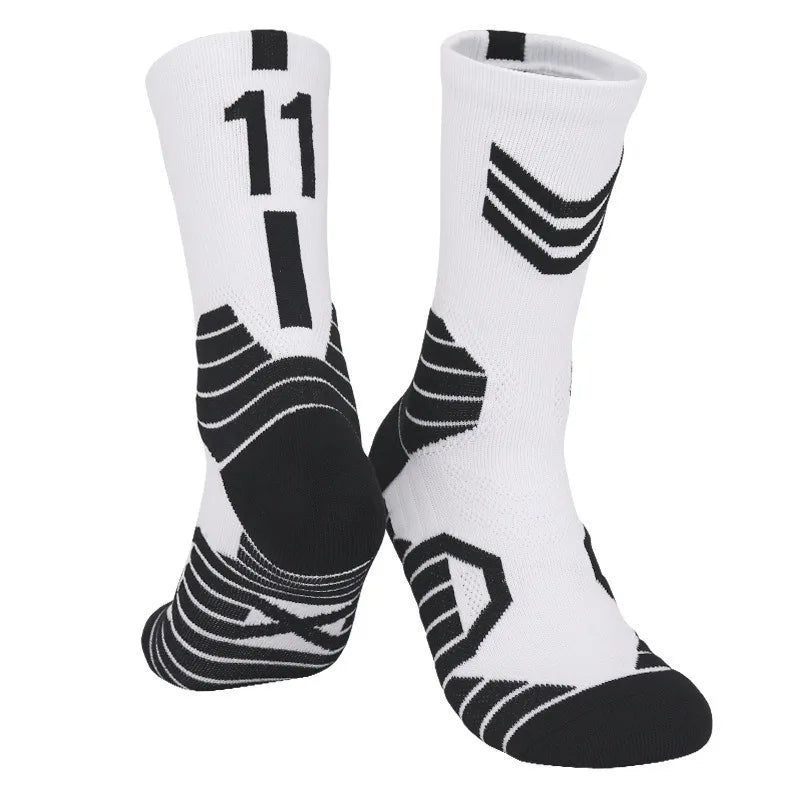 Wholesale 12 Pairs Elite Basketball Socks for Men Kobe Bryant Sports Boy Children Jordan Balls Medium Tube Towel for Training