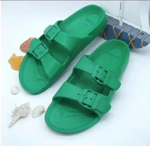 2023 new casual buckle slipper summer EVA light sandal youth anti-slip men's and women's trend comfortable soft sole flip flops