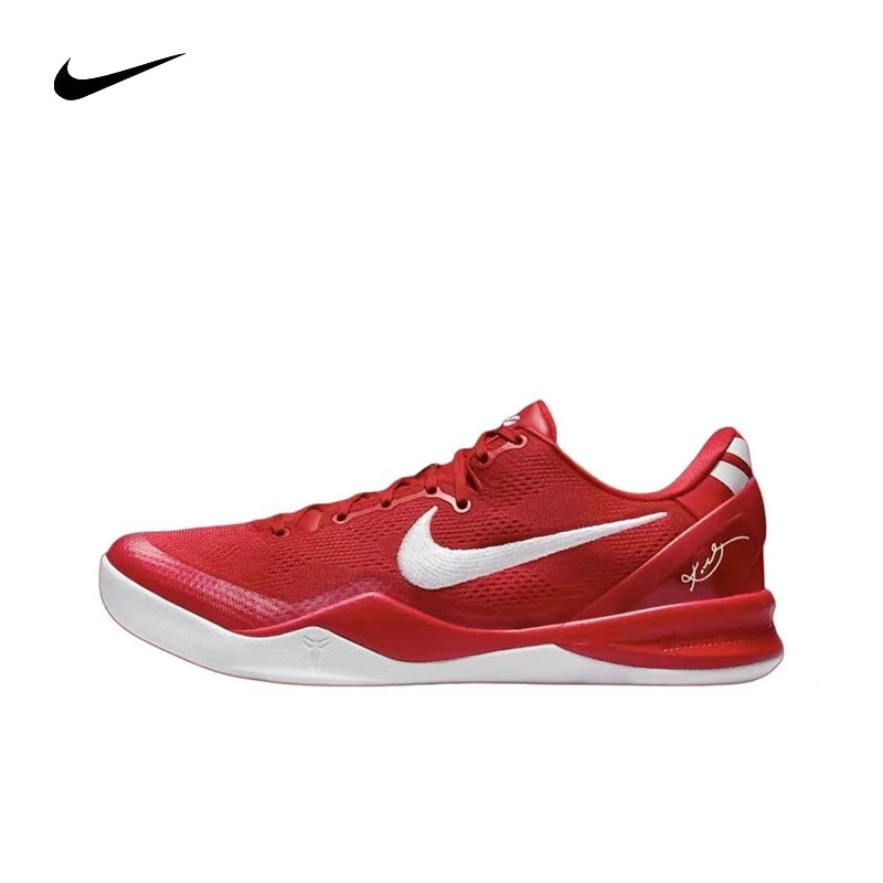 Nike Kobe 8 round toe lace up anti slip lightweight low cut practical basketball shoes for men