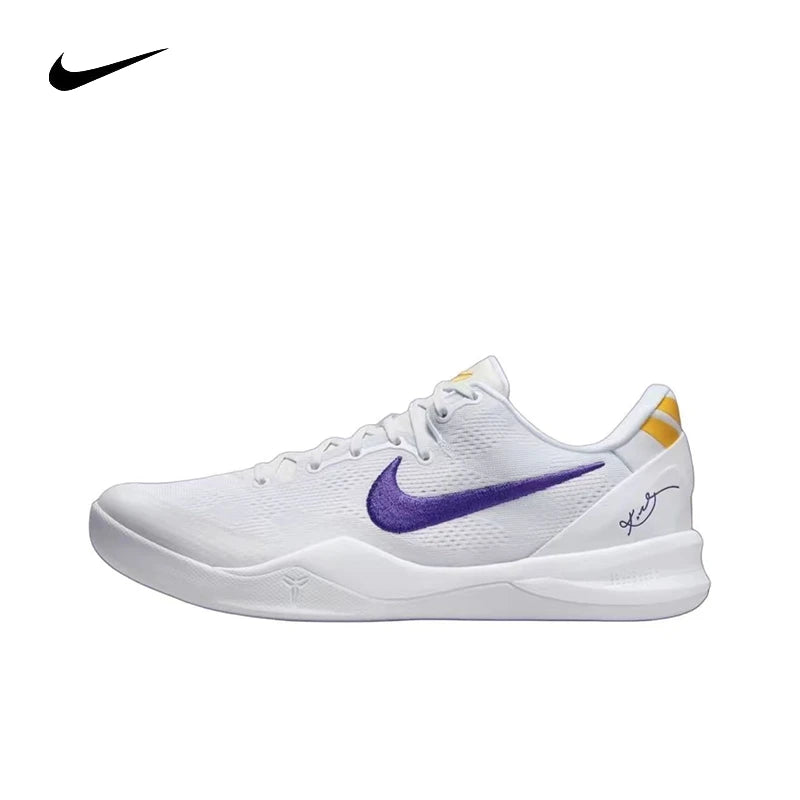 Nike Kobe 8 round toe lace up anti slip lightweight low cut practical basketball shoes for men