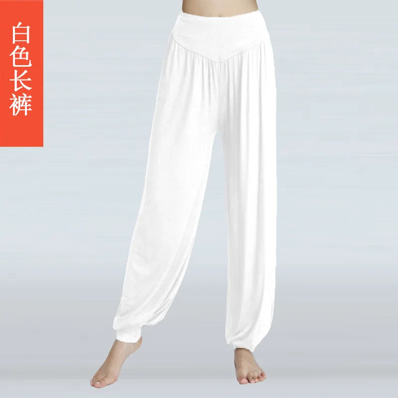 High Quality Summer High Waist Loose Breathable Comfortable Solid Color Fashion Dance Yoga Indoor Yoga Pants Dance Pants