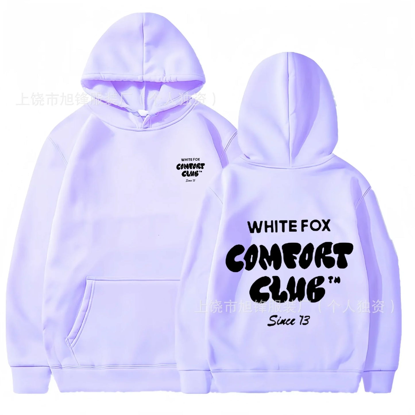 European and American Women's Hoodie Casual Sports WHITE Devil FOX Free 2024 Versatile Trendy Business Fashion