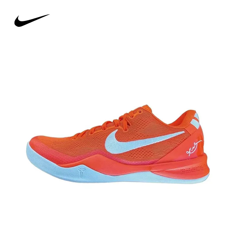 Nike Kobe 8 round toe lace up anti slip lightweight low cut practical basketball shoes for men