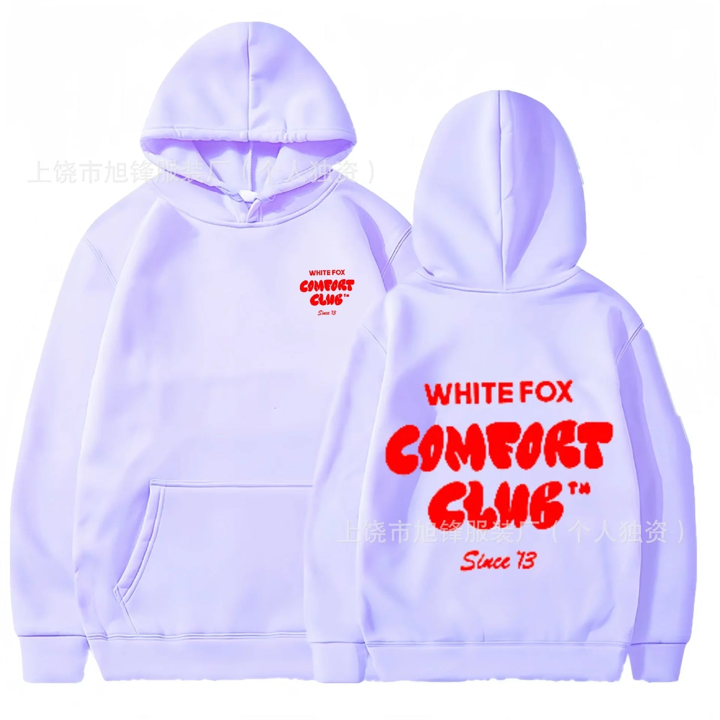 European and American Women's Hoodie Casual Sports WHITE Devil FOX Free 2024 Versatile Trendy Business Fashion