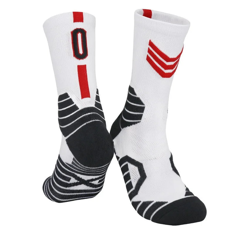 Wholesale 12 Pairs Elite Basketball Socks for Men Kobe Bryant Sports Boy Children Jordan Balls Medium Tube Towel for Training