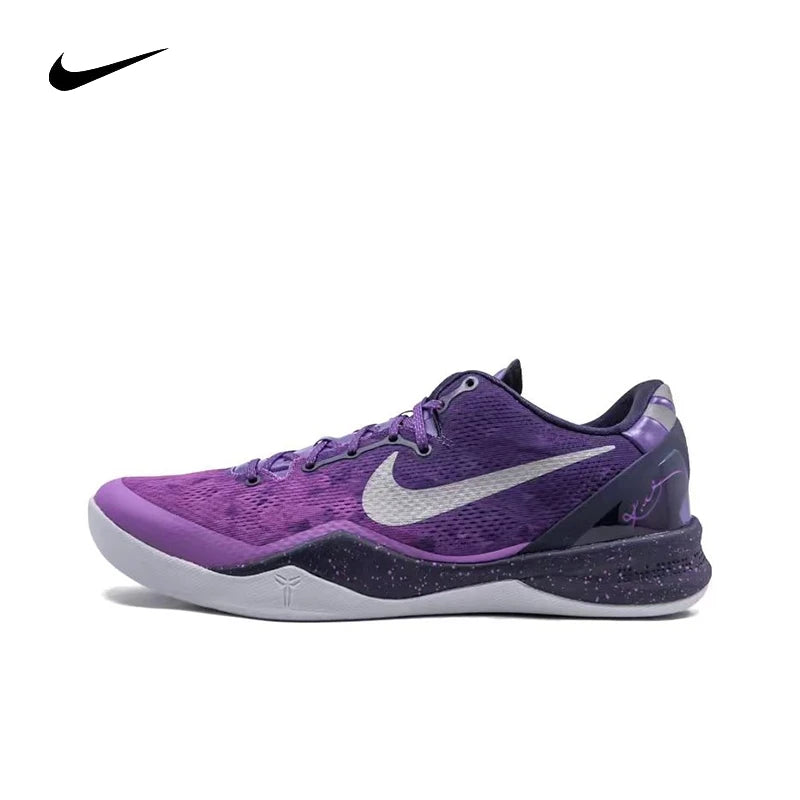 Nike Kobe 8 round toe lace up anti slip lightweight low cut practical basketball shoes for men