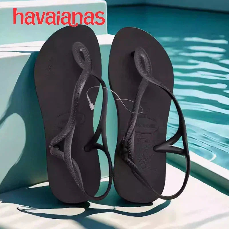 Havaianas Women's Sandals, Flip Flops, Women's Summer Wear, Clip on Sandals, Beach Shoes, Anti Slip Shoes