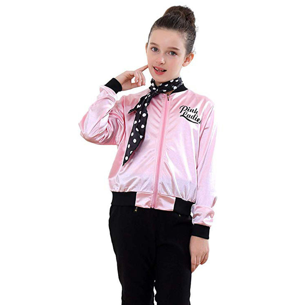 Kids   Ladies Grease Jacket Costume