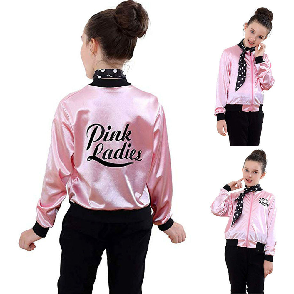 Kids   Ladies Grease Jacket Costume