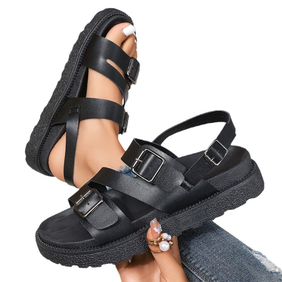 Plus Size Sports Sandals Women's Thick Bottom Fashion Casual