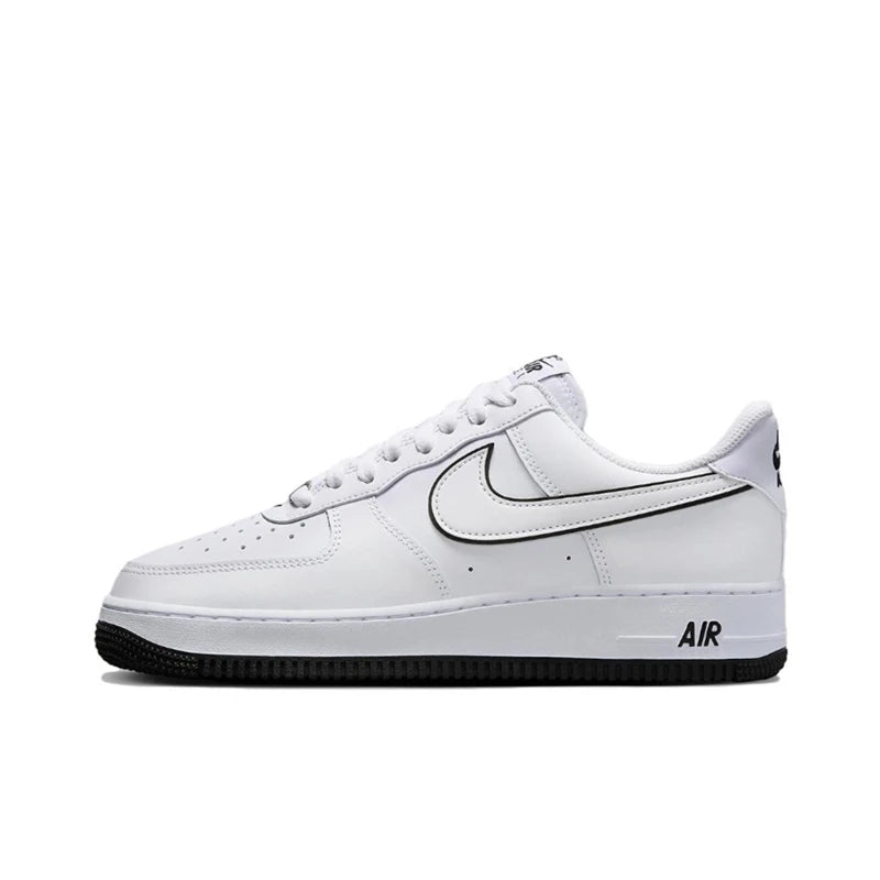 Nike Air Force 1 07 Men Woman Skateboarding Shoes Classics Black White Genuine leather Non-slip Comfortable Af1 Running Sneakers