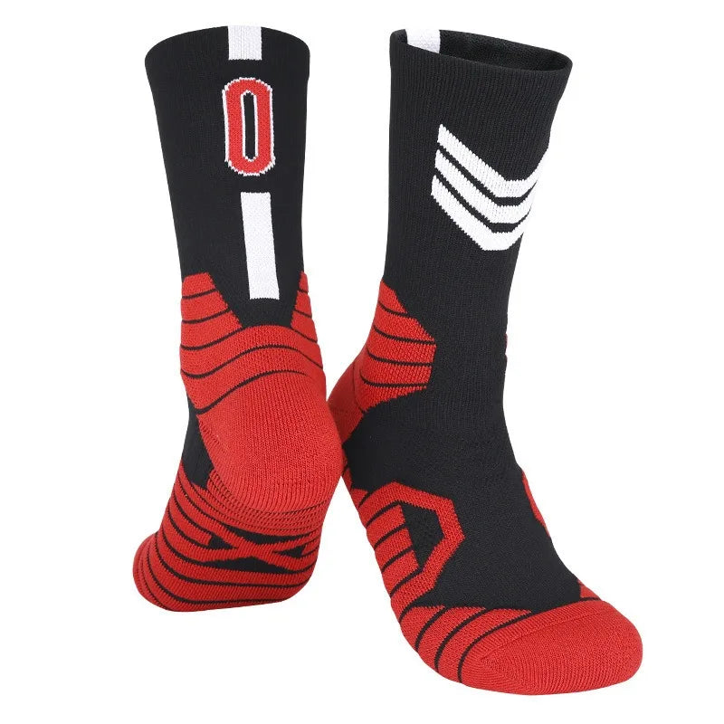 Wholesale 12 Pairs Elite Basketball Socks for Men Kobe Bryant Sports Boy Children Jordan Balls Medium Tube Towel for Training