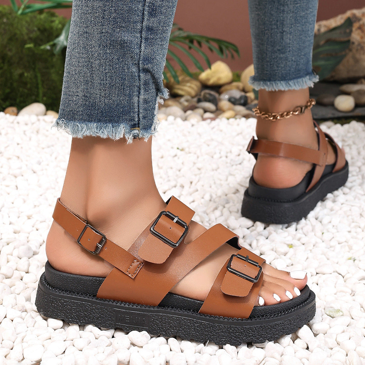 Plus Size Sports Sandals Women's Thick Bottom Fashion Casual