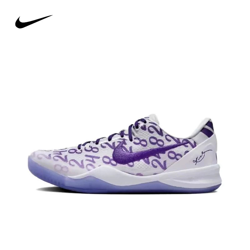 Nike Kobe 8 round toe lace up anti slip lightweight low cut practical basketball shoes for men