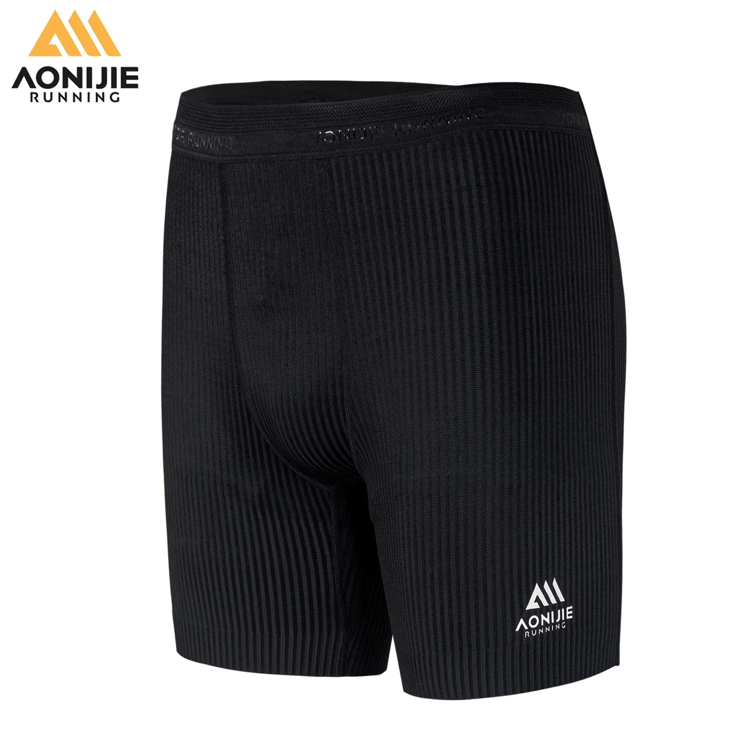 AONIJIE FM5182 Sports Tights Shorts Men Quick Drying Running Training Marathon Half Tights Shorts Pants Gym Fitness Sportswear Totally invincible