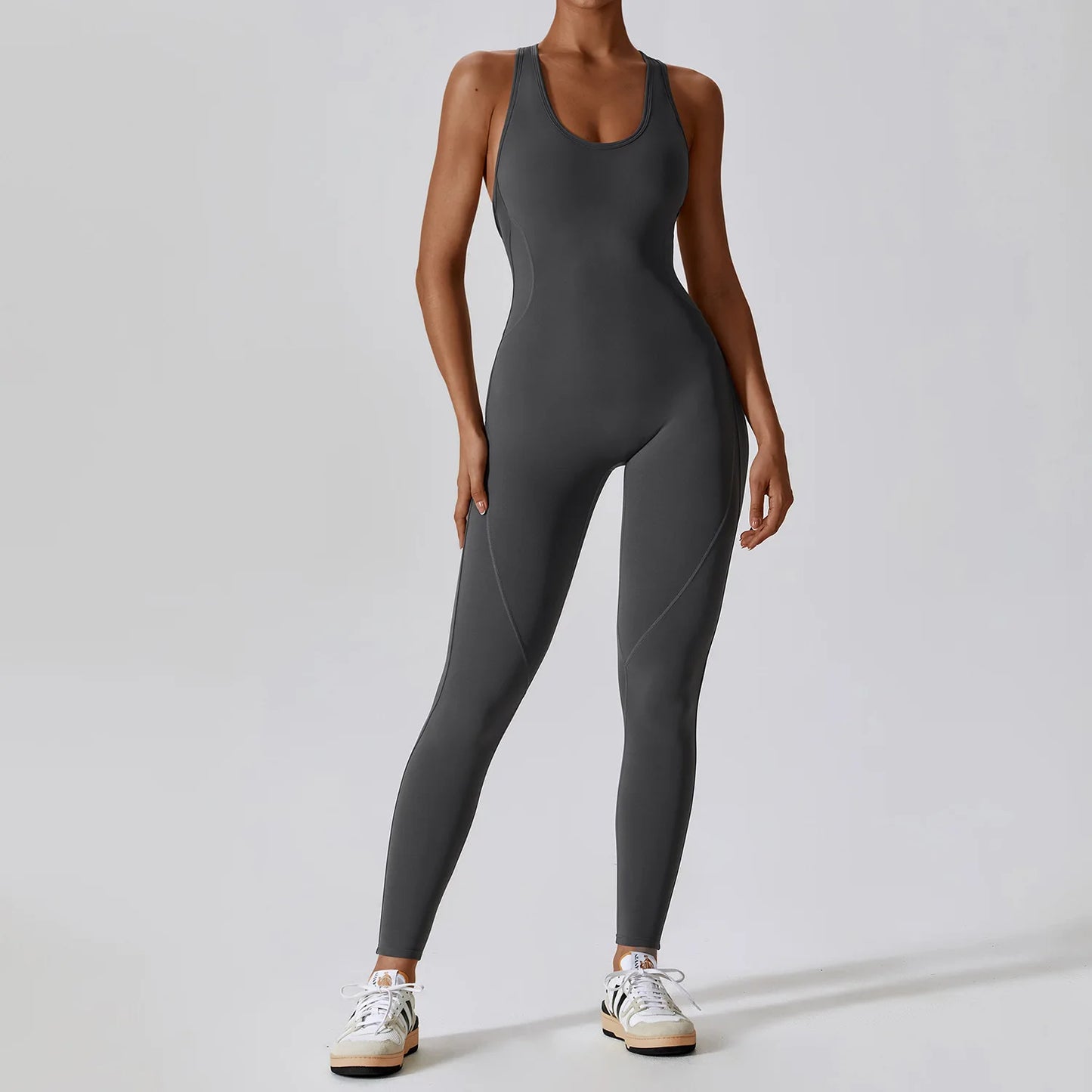 Gym Clothes Jumpsuit Backless Fitness Set Bodysuit Siamese Sportswear Women Romper Buttery-Soft One-Piece Playsuit Yoga Suit Totally invincible