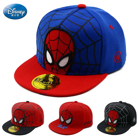 Disney Anime Cartoon Spiderman Kids Hats Toddler Baby Baseball Cap Autumn Spring Children's Snapback Hip Hop Caps For Boys Girls