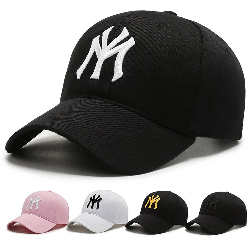 New York 3D Embroidery Baseball Cap 100% Cotton MY Dad Hat Letter Snapback Summer Sun Fashion Hip Hop