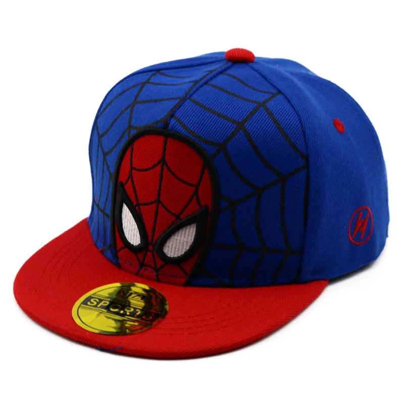 Disney Anime Cartoon Spiderman Kids Hats Toddler Baby Baseball Cap Autumn Spring Children's Snapback Hip Hop Caps For Boys Girls