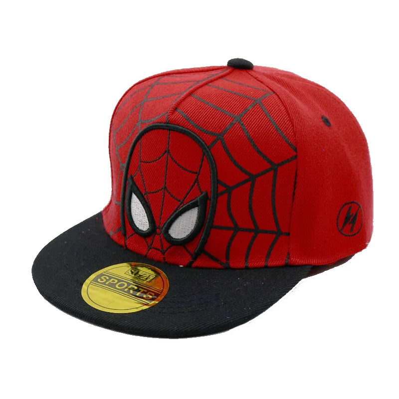 Disney Anime Cartoon Spiderman Kids Hats Toddler Baby Baseball Cap Autumn Spring Children's Snapback Hip Hop Caps For Boys Girls