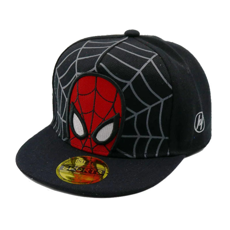 Disney Anime Cartoon Spiderman Kids Hats Toddler Baby Baseball Cap Autumn Spring Children's Snapback Hip Hop Caps For Boys Girls