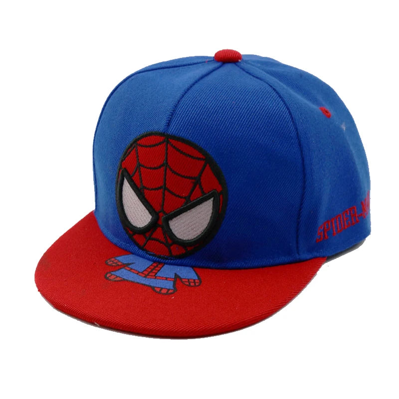 Disney Anime Cartoon Spiderman Kids Hats Toddler Baby Baseball Cap Autumn Spring Children's Snapback Hip Hop Caps For Boys Girls