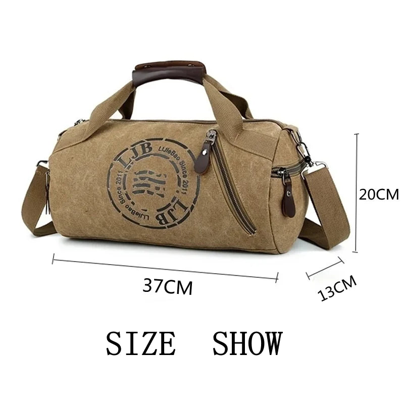 Durable Multifunction Handbag Men Canvas Sport Bag Training Gym Bag Women Fitness Bags Outdoor Sporting Bags for Male&Female