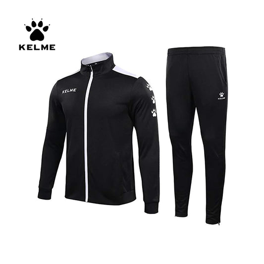 KELME Men's Sportswear Warm Tracksuit Jacket Sweatpants Running Sets Jogging Suits Male Joggers Fitness Sport Suit Men 3771200 Totally invincible