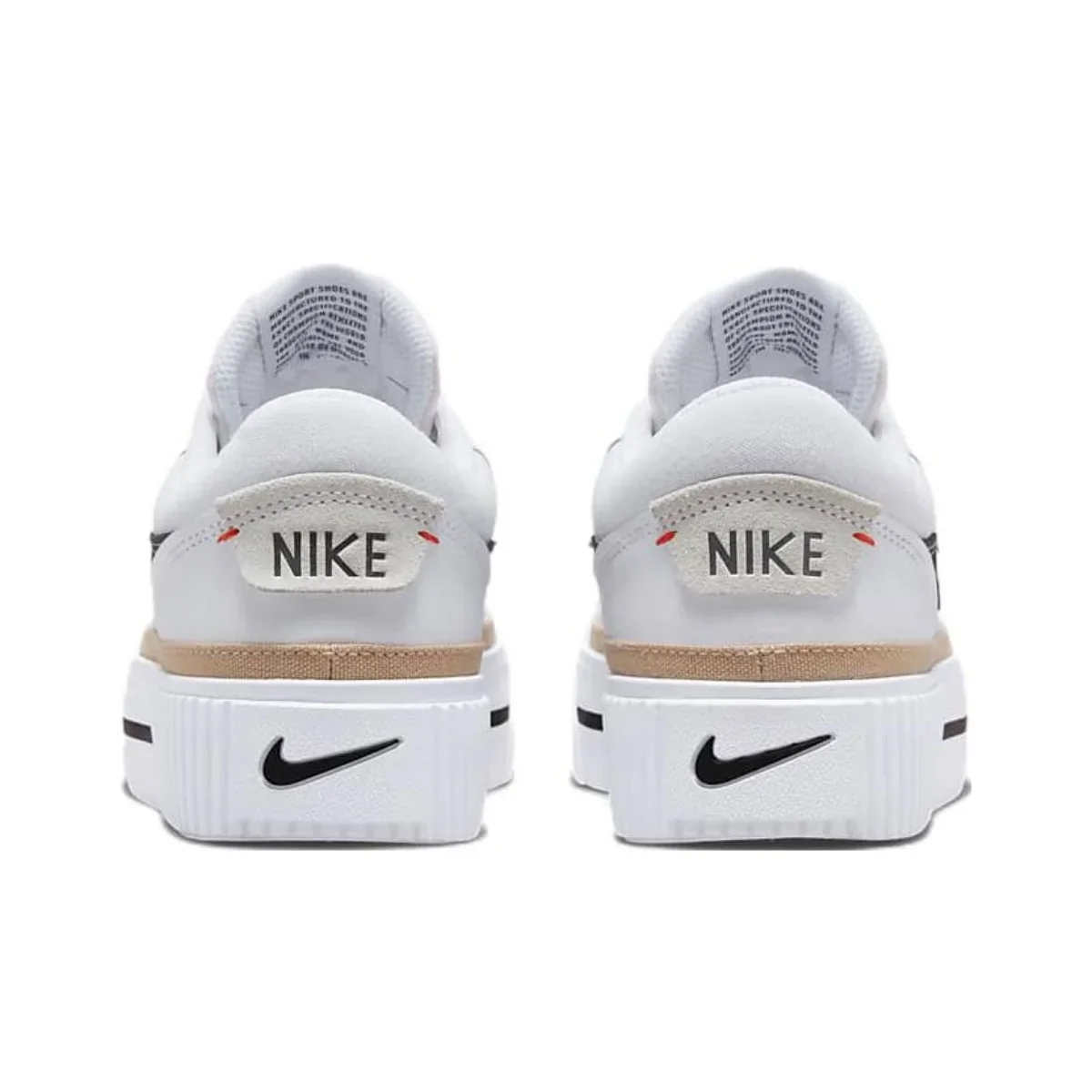 NIKE COURT LEGACY LIFT classic and versatile styleshoes men and women retro trend trainers casual comfortable slip-on shoes Totally invincible