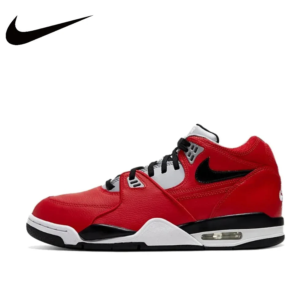 NIKE Flight Legacy Men's Shoes Simple AJ4 Air Cushion Wear-resistant Casual Basketball Sneakers Totally invincible