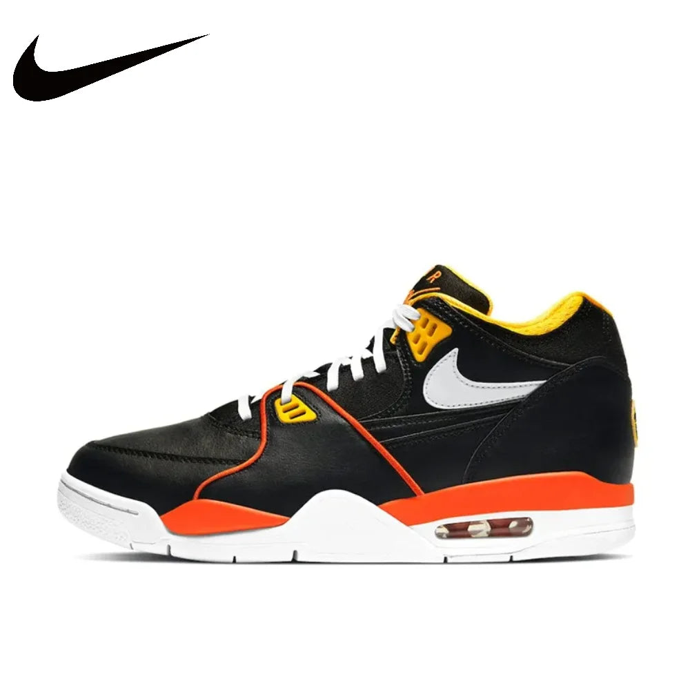 NIKE Flight Legacy men's shoes mid-top air cushion wear casual basketball sneakers Totally invincible