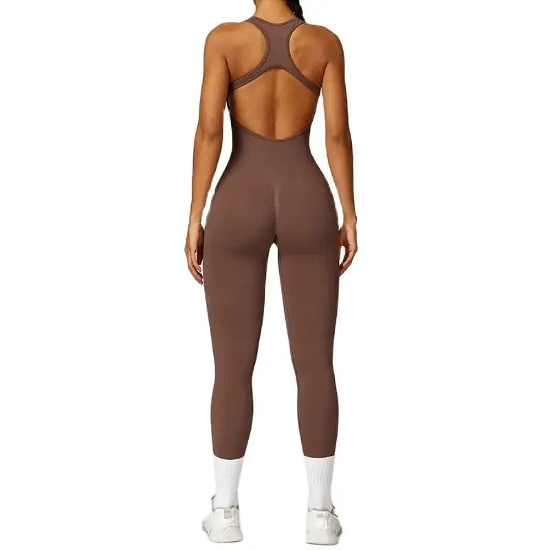 New Yoga Set Seamless Women's Jumpsuits One-Piece Gym Push Up Workout Clothes Fitness Bodysuit Sportswear Tracksuit Short Sleeve Totally invincible