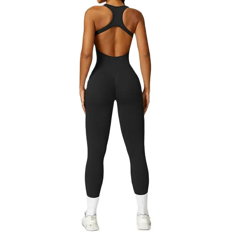 New Yoga Set Seamless Women's Jumpsuits One-Piece Gym Push Up Workout Clothes Fitness Bodysuit Sportswear Tracksuit Short Sleeve Totally invincible