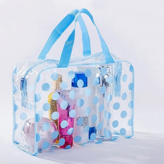 Waterproof Swimming Bags Sports Travel Bathing Storage Bag Women Transparent Organizer PVC  Bath Bag