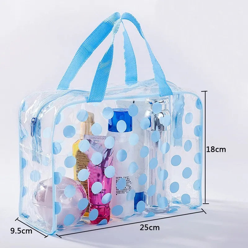 Waterproof Swimming Bags Sports Travel Bathing Storage Bag Women Transparent Organizer PVC  Bath Bag