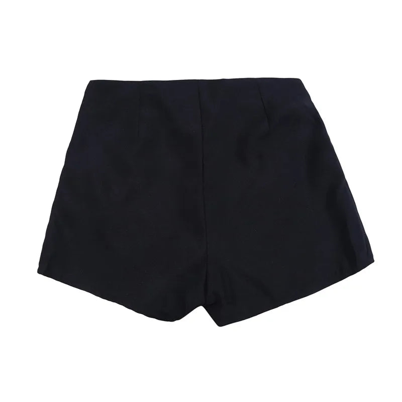 Women Shorts Skirts High Waist Casual Suit Shorts Black White Women Short Pants Ladies Shorts