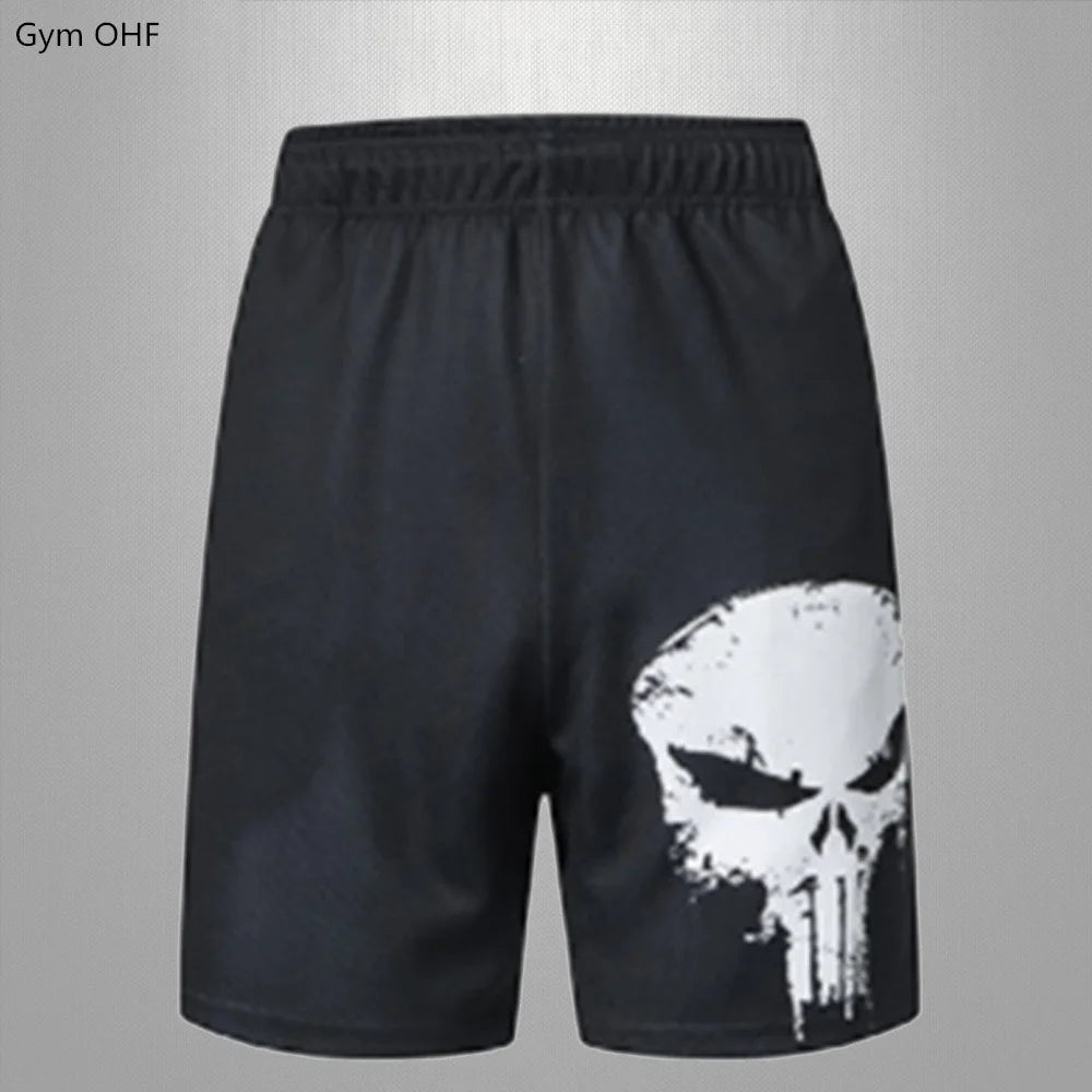 Breathable Quick Dry Men Shorts Casual Superhero Movie 3D Printed MMA Running Shorts Men's Zip Pocket Causal Summer Short Pants