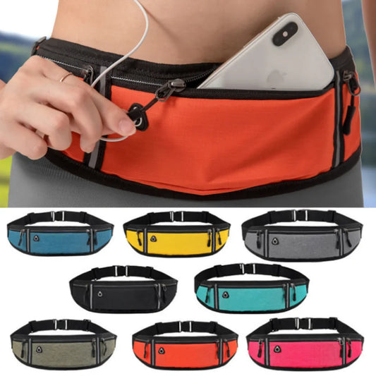 Professional Running Waist Bag Sports Belt Pouch Mobile Phone Case Men Women Hidden Pouch Gym SportsBags Running Belt Waist Pack