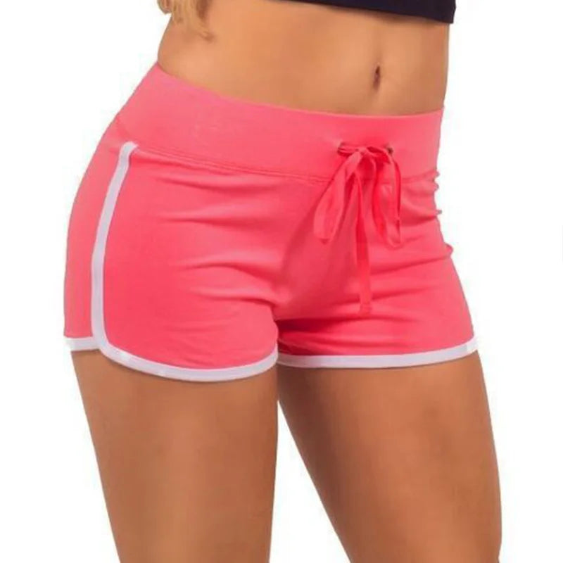 Gym Fitness Sports Shorts Women Ladies Pants Gym Yoga Mini Shorts Striped Dance Sport Fitness Stretch