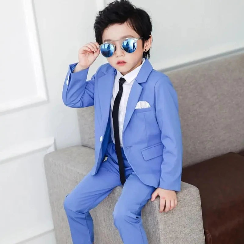 2024 Boys Suits for Weddings Blazer Pants Kids Formal Clothes Dresses Children Party Sets Classic Teeanger Boy School Uniform