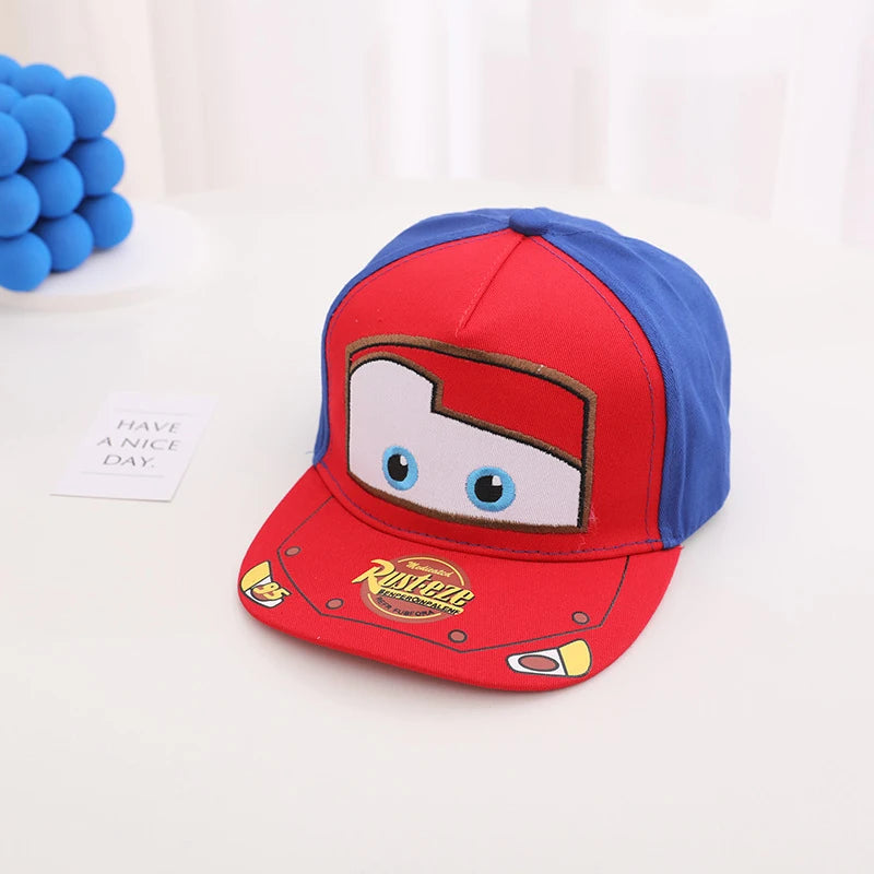 Disney Anime Cars Kids Baseball Cap Korean Toddler Baby Hat For Boys Girls Fashion Outdoor Children's Hip Hop Snapback Sun Caps