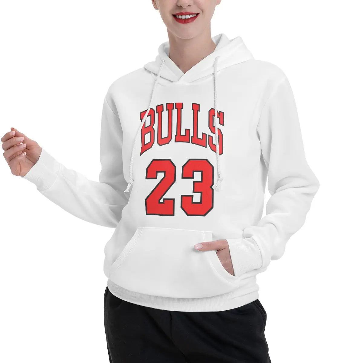 Funny Graphic Stars Bulls Michaeler And Jordans Flying Chicago 23 Couples Plus Velvet Hooded Sweater Cute With hood Hoodie