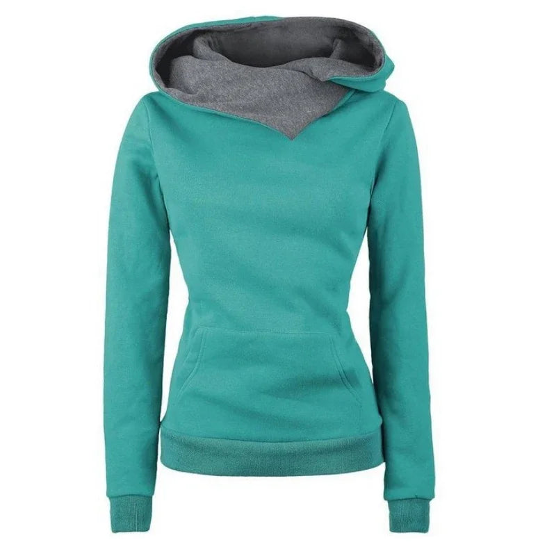 Spring Autumn Hoodies Women Tracksuit Solid Color Fashion Long Sleeve Pullovers Christmas Casual Warm Hooded Sweatshirts Tops Totally invincible