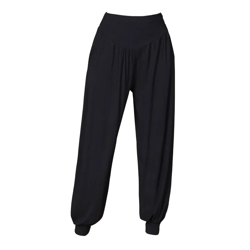 High Quality Summer High Waist Loose Breathable Comfortable Solid Color Fashion Dance Yoga Indoor Yoga Pants Dance Pants