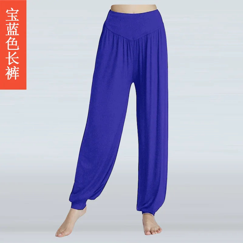 High Quality Summer High Waist Loose Breathable Comfortable Solid Color Fashion Dance Yoga Indoor Yoga Pants Dance Pants