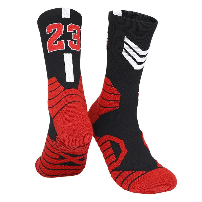 Wholesale 12 Pairs Elite Basketball Socks for Men Kobe Bryant Sports Boy Children Jordan Balls Medium Tube Towel for Training