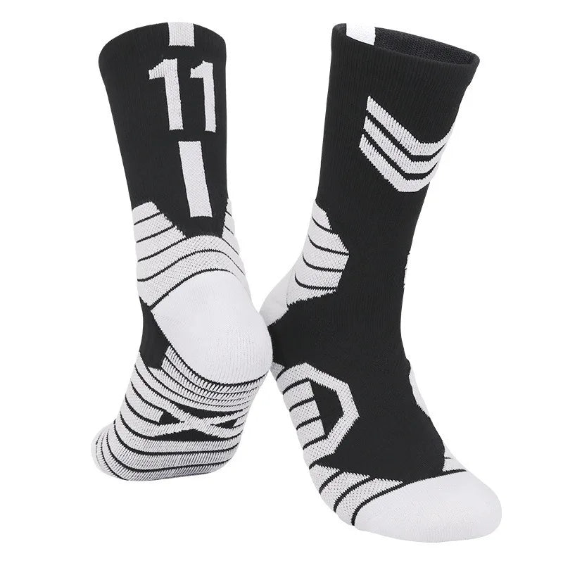 Wholesale 12 Pairs Elite Basketball Socks for Men Kobe Bryant Sports Boy Children Jordan Balls Medium Tube Towel for Training