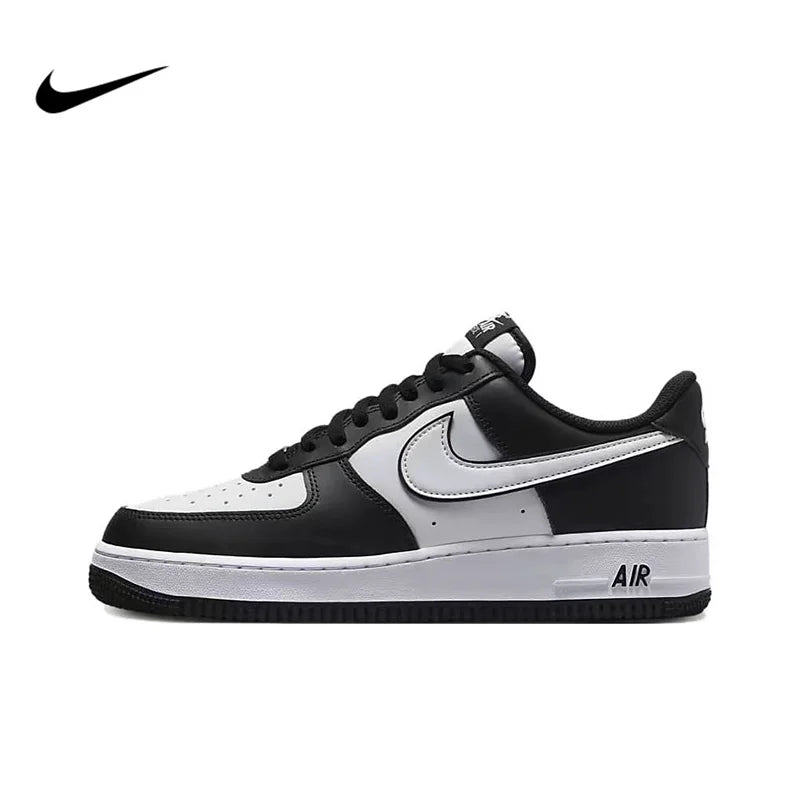 Air Force 1 Nike Low "Panda" black and white casual retro versatile men and women sports shoes, anti slip low top board shoes