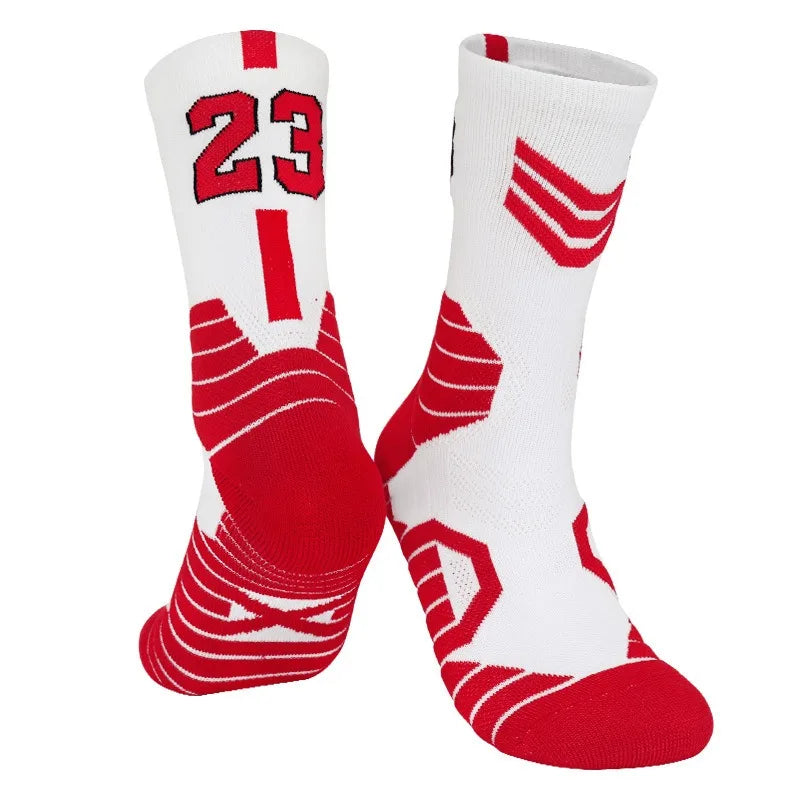 Wholesale 12 Pairs Elite Basketball Socks for Men Kobe Bryant Sports Boy Children Jordan Balls Medium Tube Towel for Training